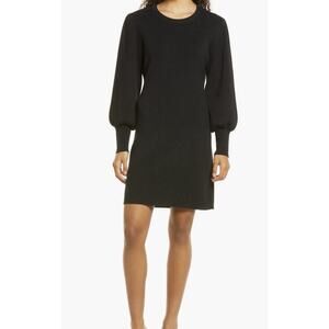 Tommy Bahama Dress Women’s Sz XL Pickford Balloon Sleeve Sweater Dress Black